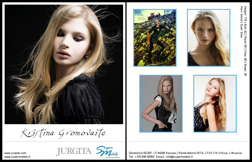 Kristina Gromovaite composite card