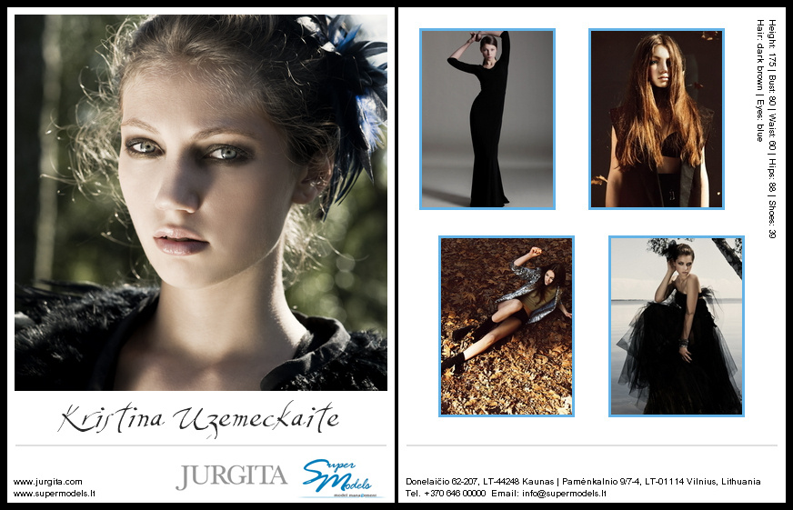 Kristina Uzemeckaite composite card