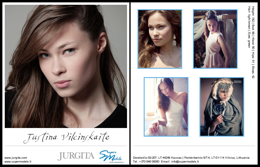 Justina Vilčinskaitė composite card